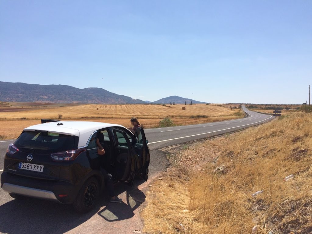 On our way through Spain. Road between Valencia and Úbeda.