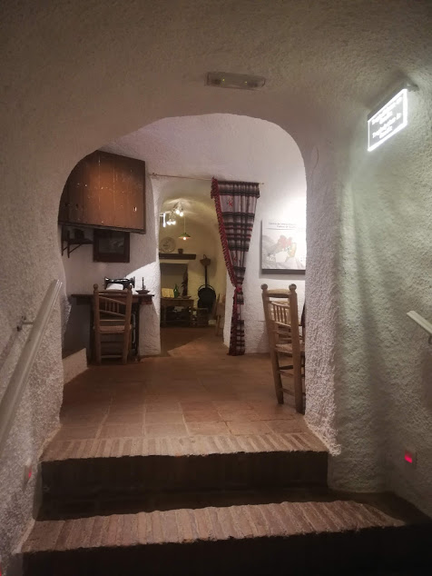 A living room in a cave dwelling (local museum), Guadix, Granada