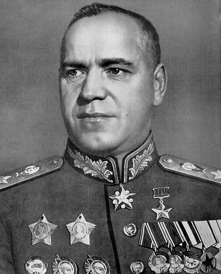 Potrait of general Zhukov, main character in the book