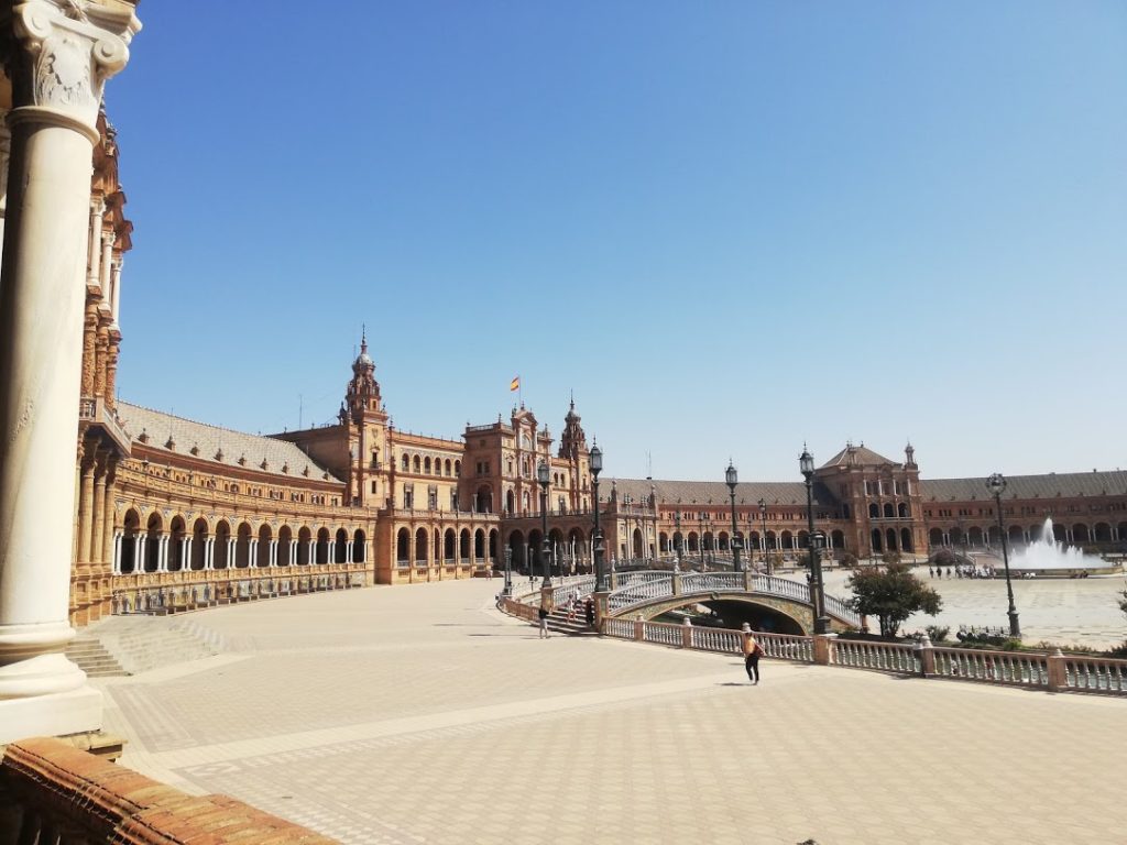 Visit to the Plaza de España in Seville, Spain