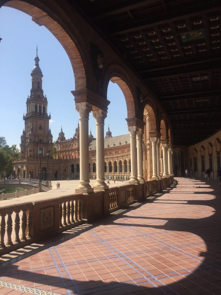 Visit to the Plaza de España in Seville, Spain