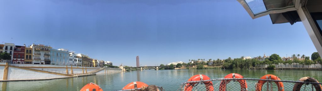 Boat ride on the Guadalquivir river