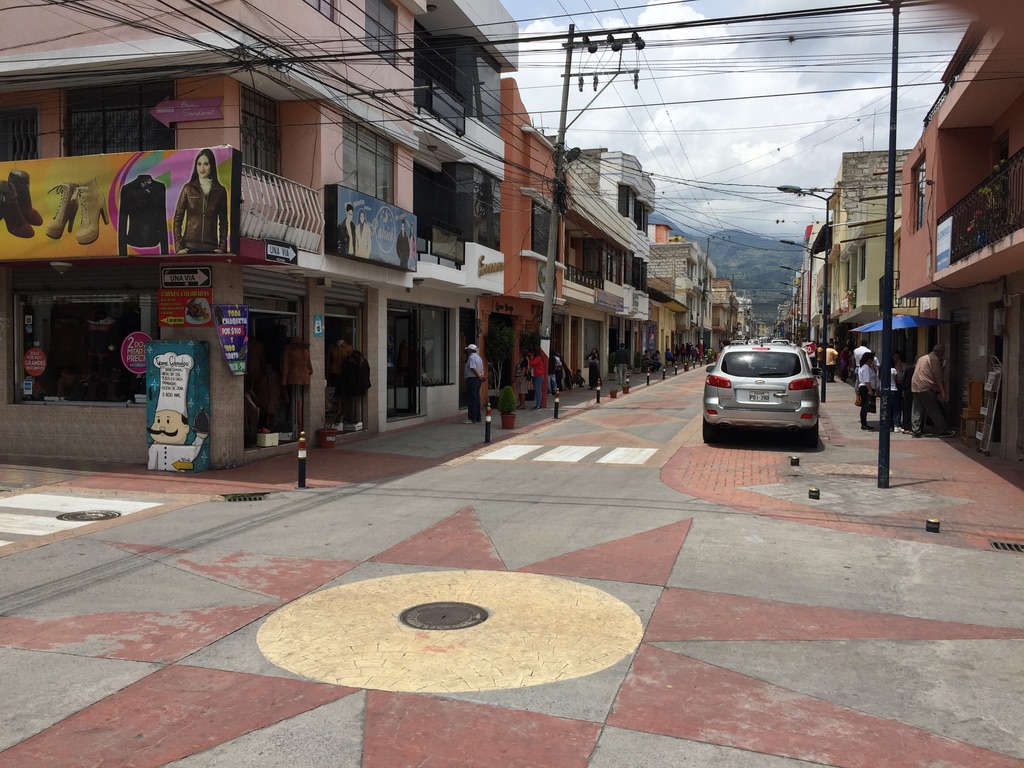 Centre of Cotacachi, Imbabura, Ecuador