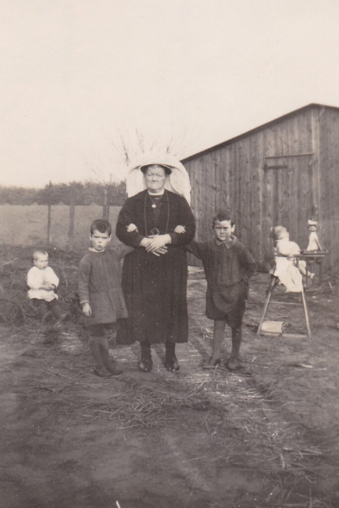 Photo of my Great grandmother Heijmans, with her grandchildren Ad and Ton
