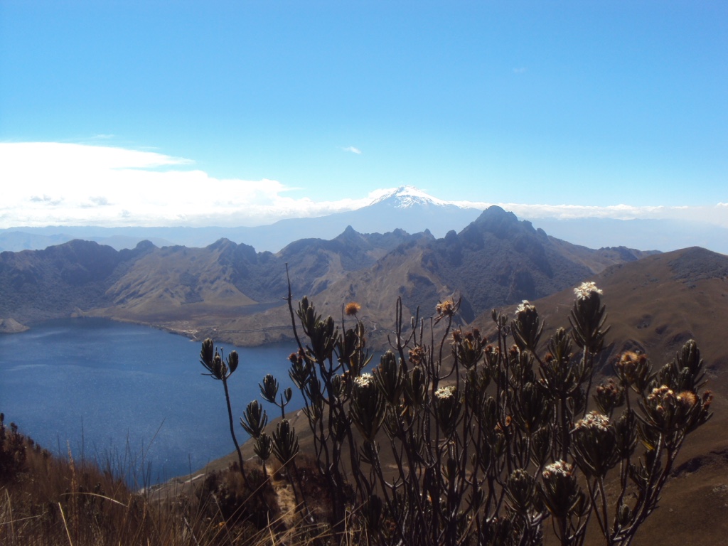 View from Fuya Fuya volcano over the Mojanda lake area, above Otavalo