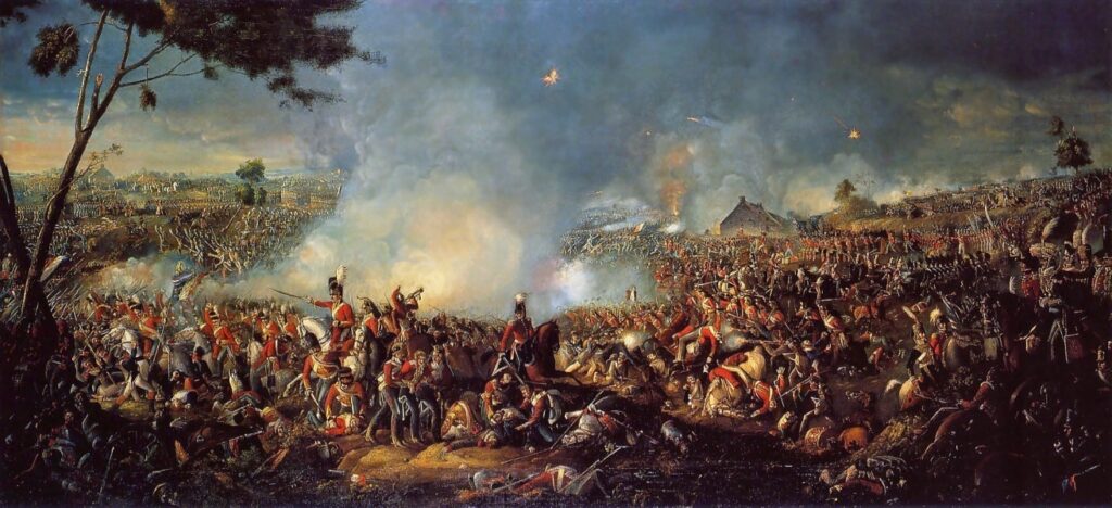 Painting of the Battle of Waterloo, by William Sadler II
