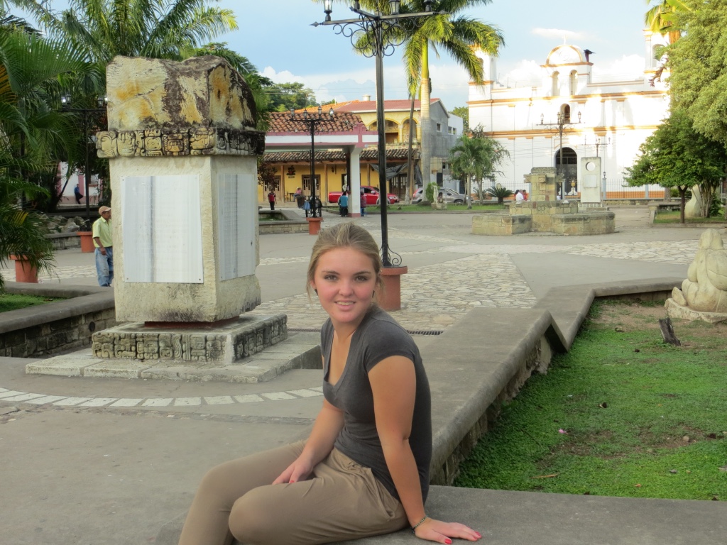 The Plaza Central of Copán Ruinas.