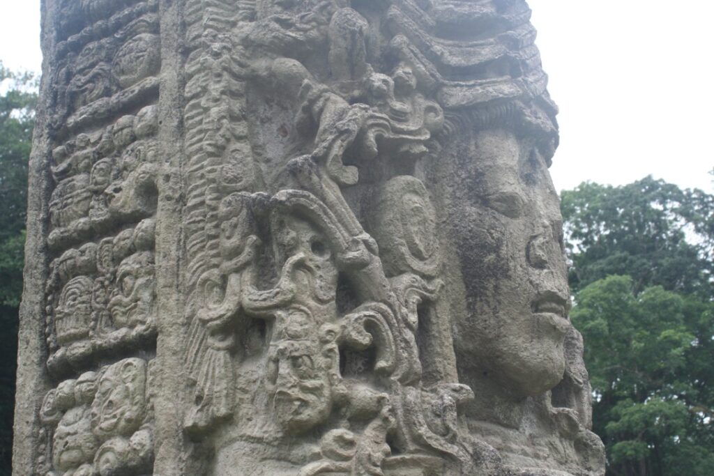 Detail of Maya Stele A.