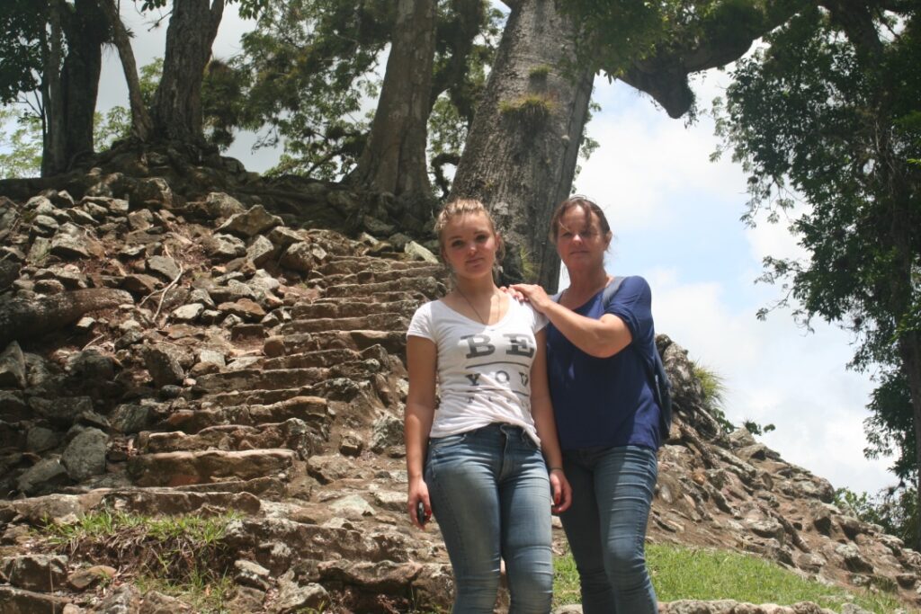 My wife & daughter during our last visit to the Maya ruins of Copán in 2016