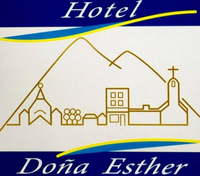 Logo of hotel Doña Esther, in the centre of Otavalo