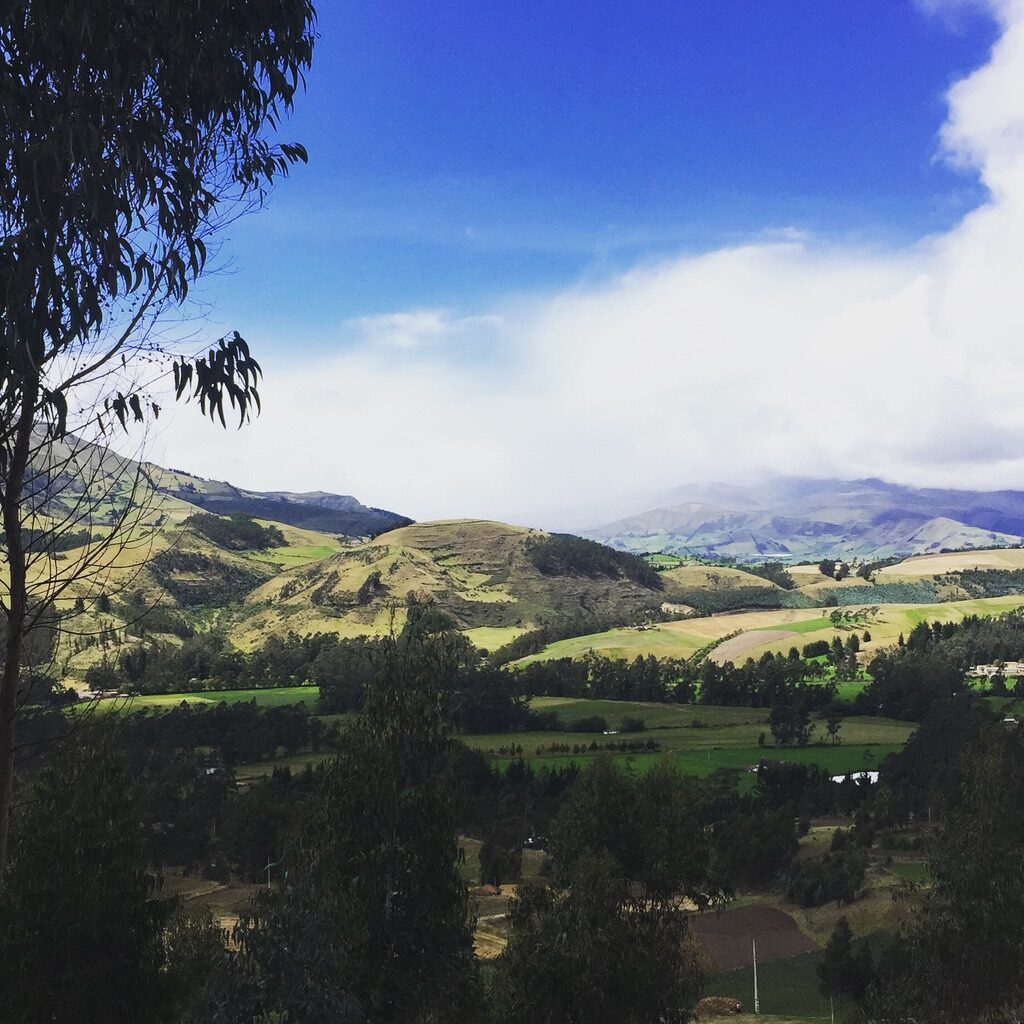 The authentic rural Andean area between San Pablo and Zuleta, Imbabura, Ecuador. 