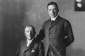 John Rockefeller Sr & John D. Rockefeller Jr. The main characters in the book Titan by Ron Chernow.