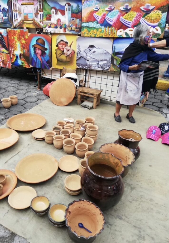 Pottery on the Otavalo market