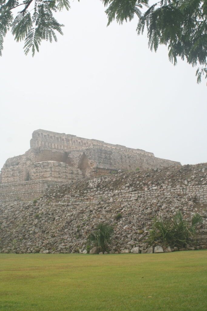 One of the main temples of Kabah, on the Yucatán peninsula. Here we started our visit to Kabah and Labná.