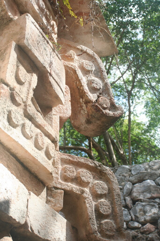 Detail of one of the temples of Labná.