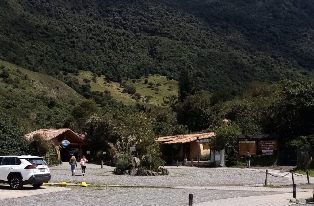 Entrance to the public pools of the Termas de Papallacta 