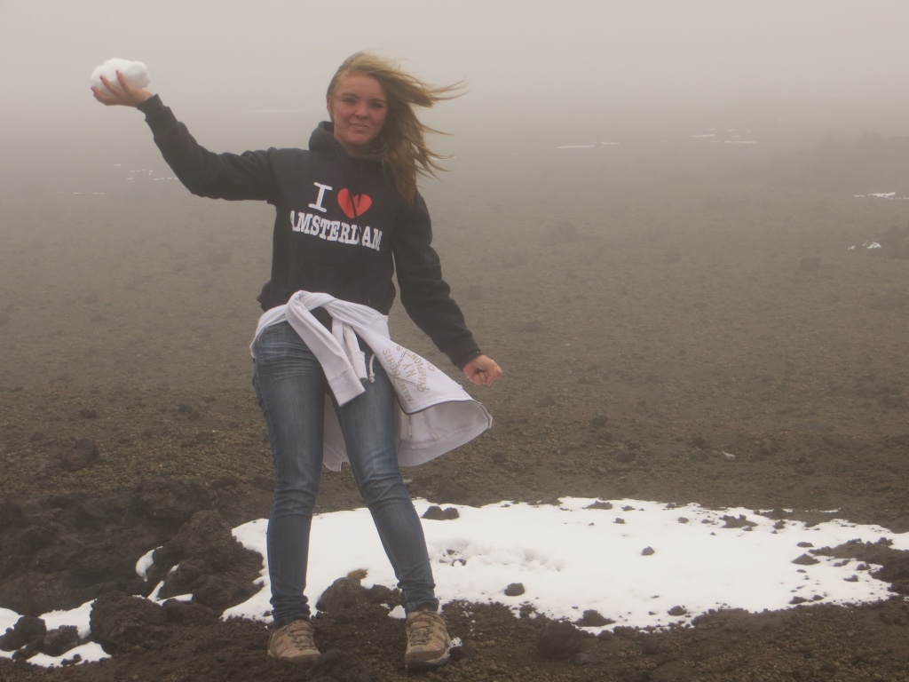 First snow on the Cotopaxi