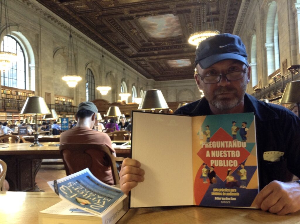 Me and my book in the New York Public Library