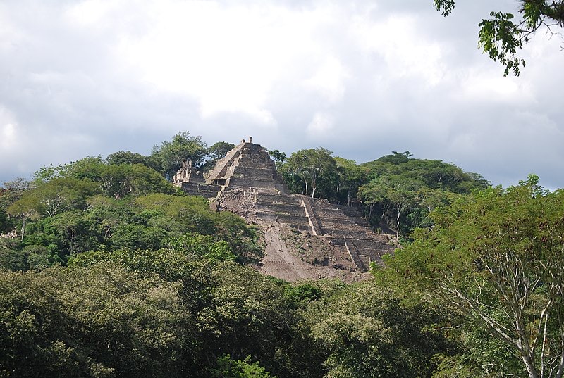 Top of the Acropolis, Toniná, Chiapas, Mexico.