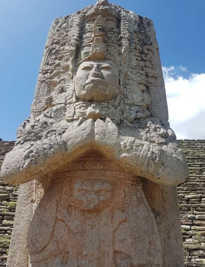 Stele of Toniná, Chiapas, México.