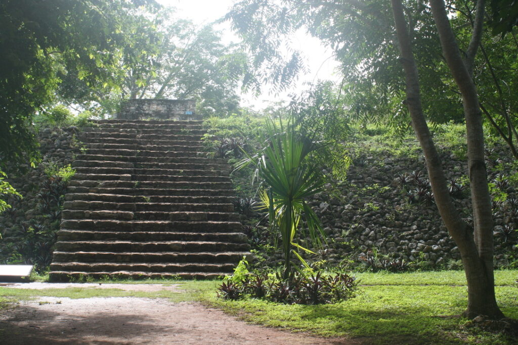 Temple at Ek Balam, Yucatán.