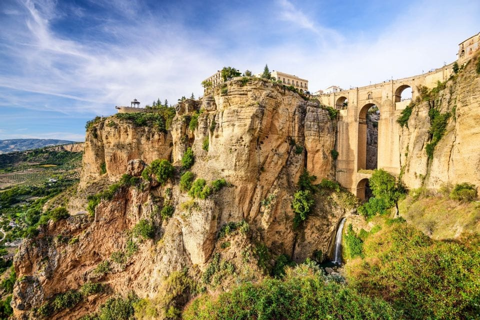 View of the unique town of La Ronda, Andalusia.  