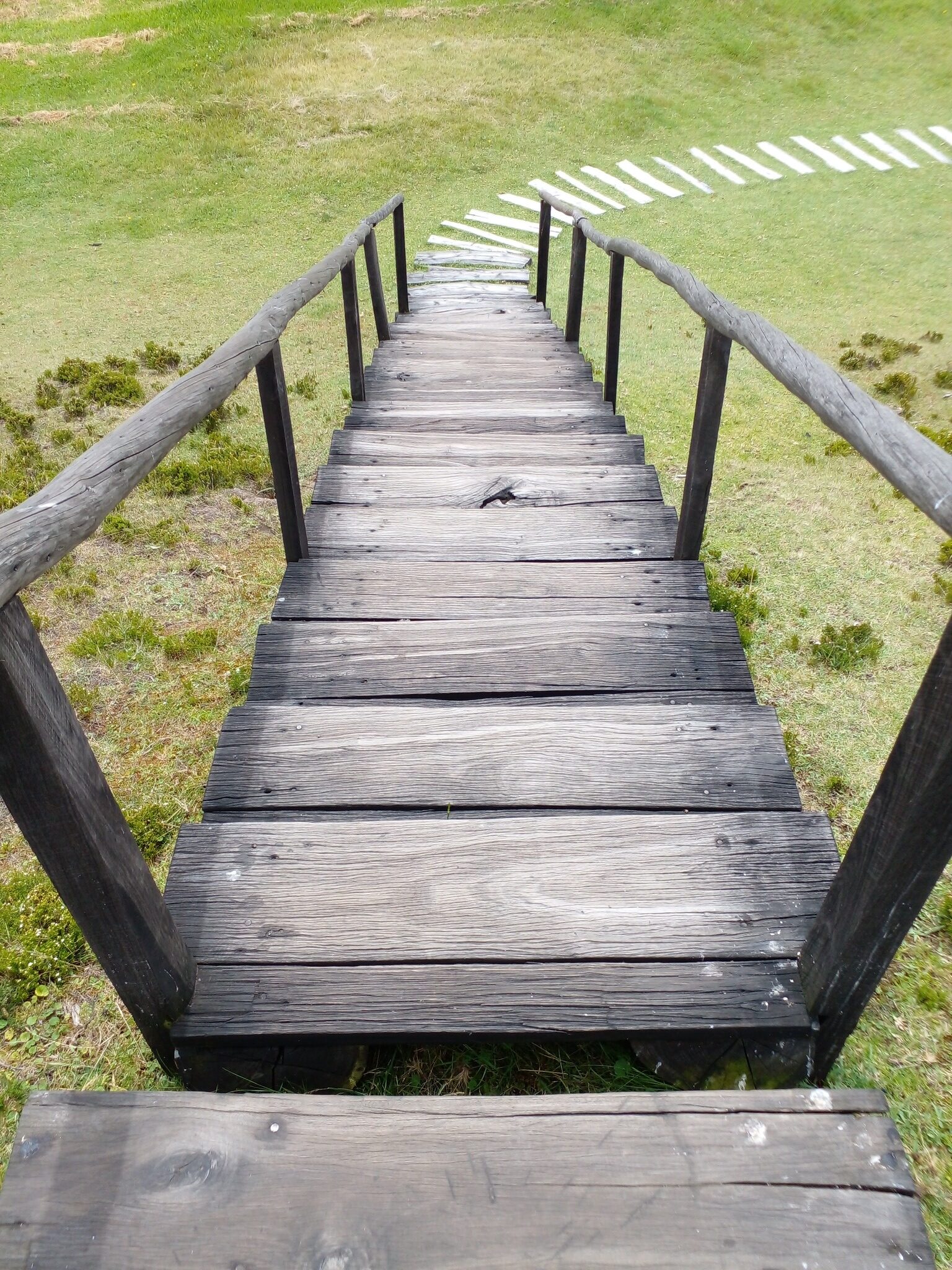 Well constructed paths & stairs lead the visitor's through the Cochasqui Park.