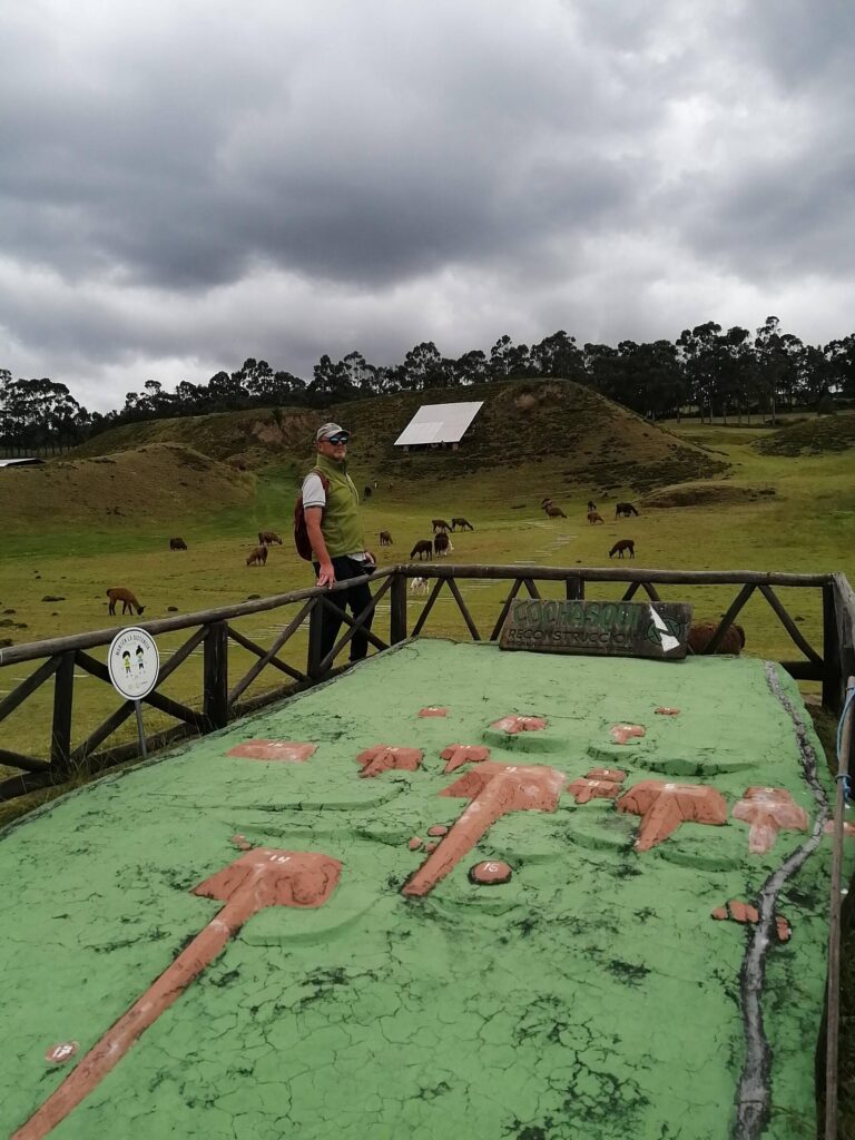 Visit to the CochaVisit to the maquette which shows the main remains of pyramids and burial places of the Cochasqui site.