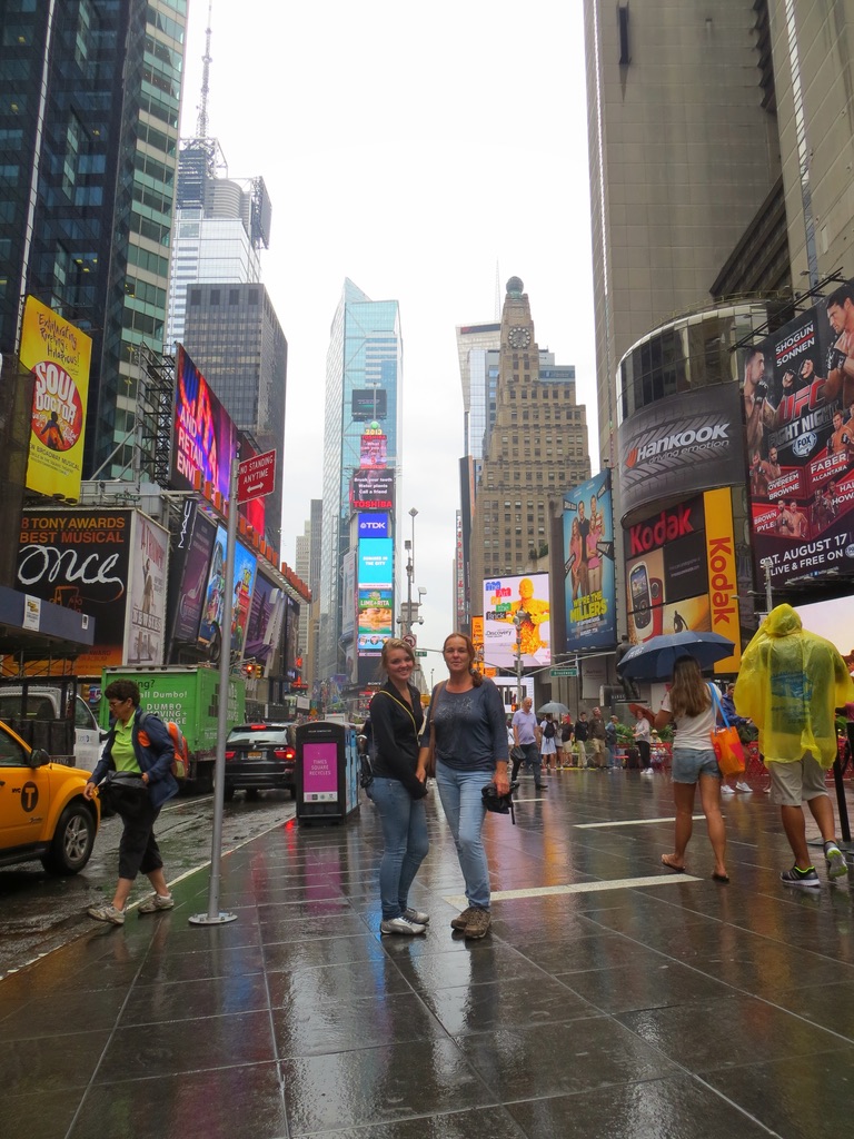 We started our exploration of Manhattan, New York with a visit to Times Square. 