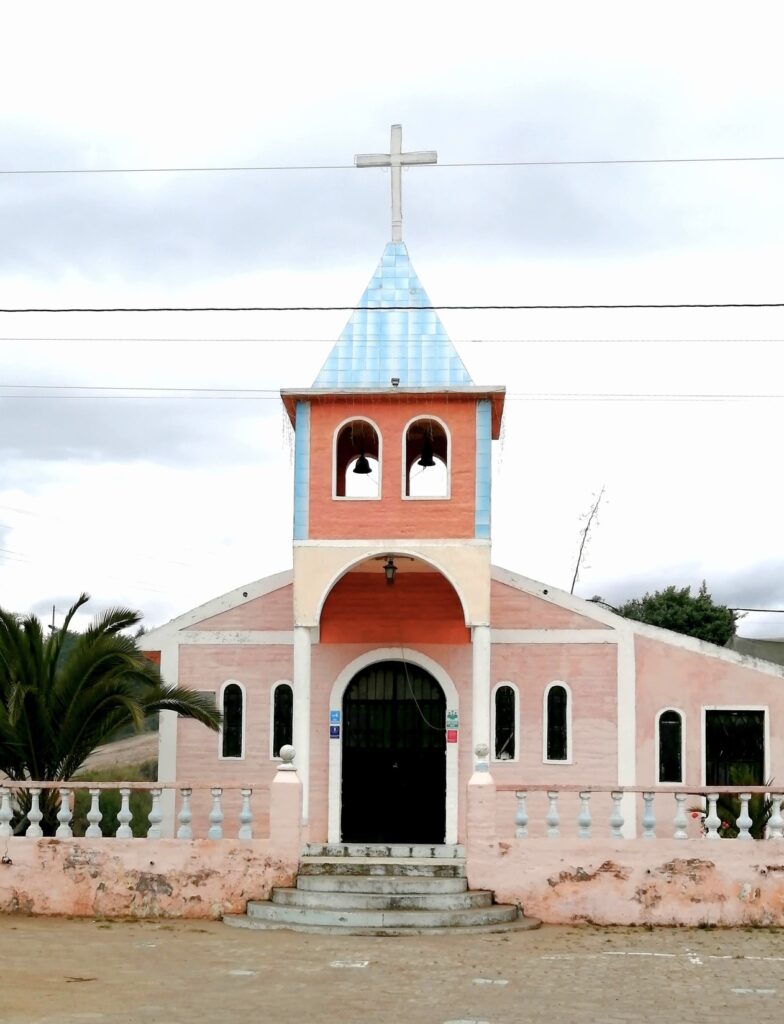 Local church of the nearby village of Cochasqui. 