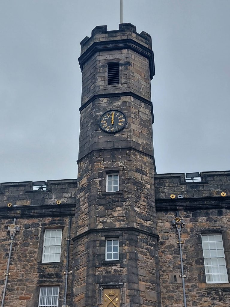 Impressions of a visit to Edinburgh Castle. The tower.