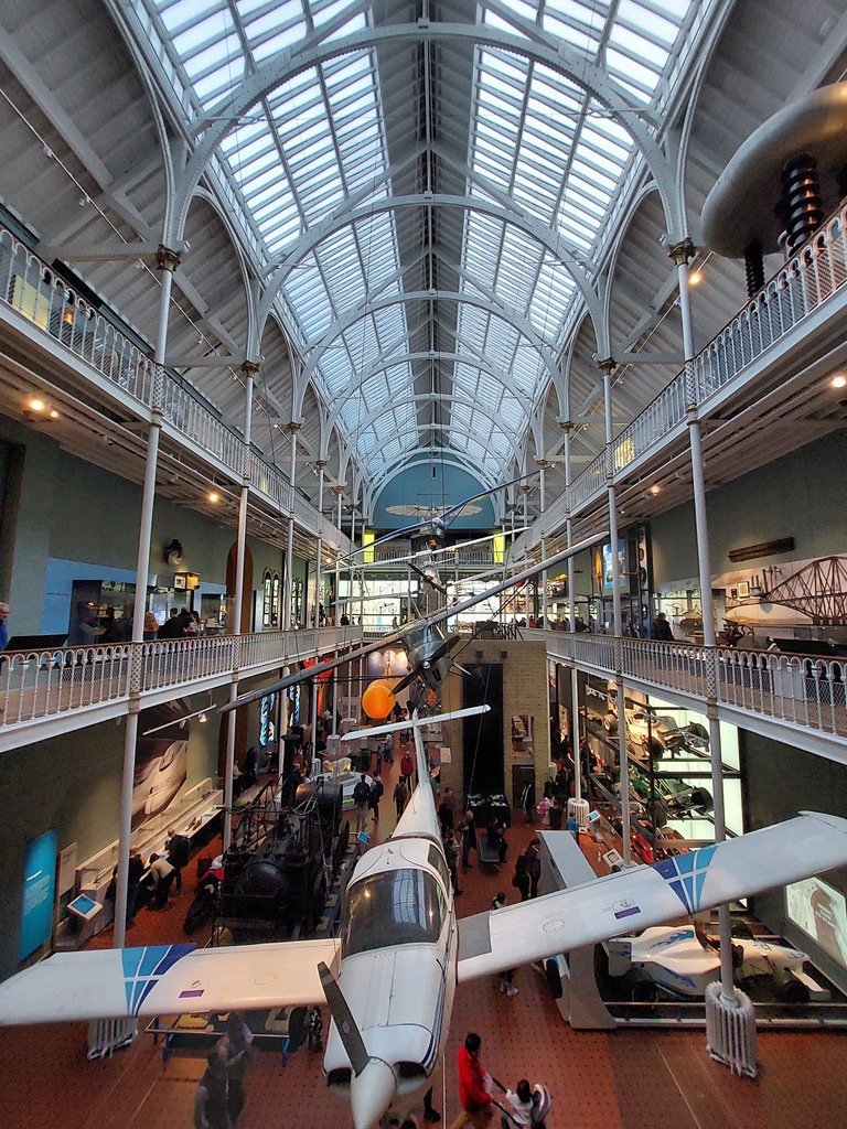 Impressions of the National Museum of Scotland, Edinburgh. Overview of the Grand Gallery.
