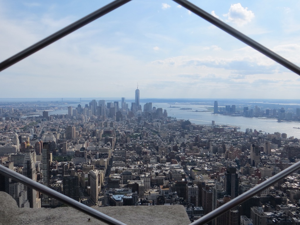 View from the Empire State Building, Manhattan, New York.