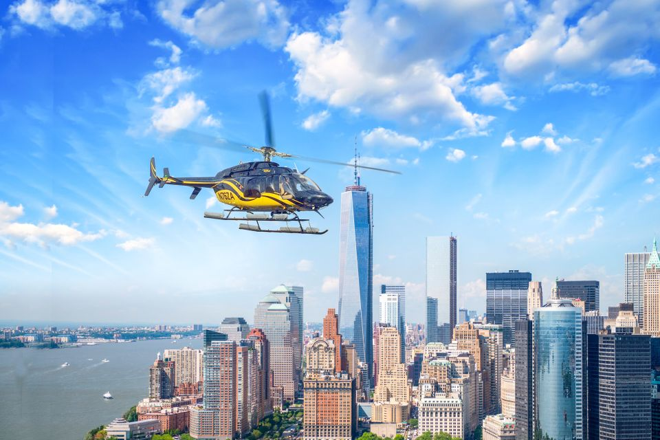 Helicopter tour over Manhattan, New York.