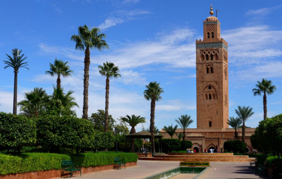 The Koutoubia mosque & tower in Marrakech, Morocco.