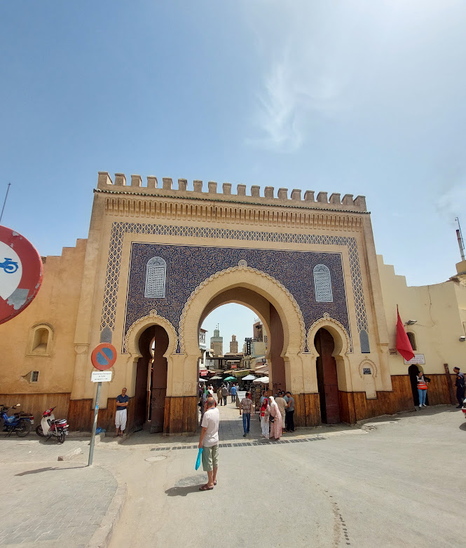 Main gate to the medina of Fes, Morocco.