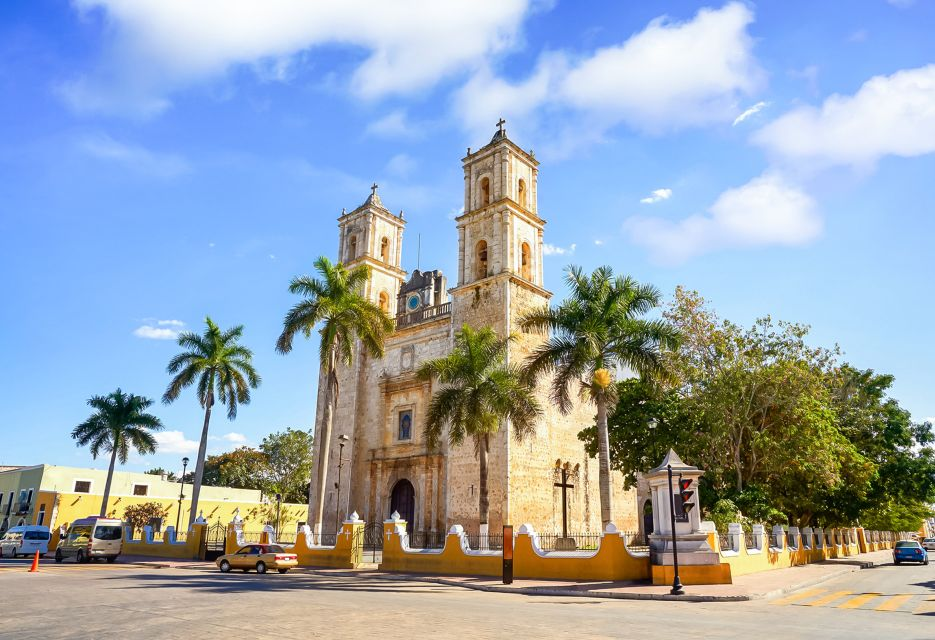 Cathedral of San Gervasio, in the center of Valladolid, Yucatán, Mexico.