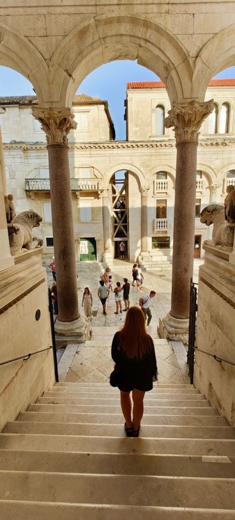 Impressions of a visit to the main square in Split, the Peristyle.