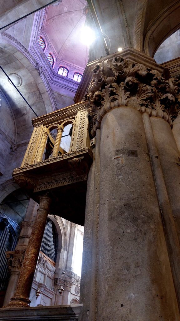 Impression of the interior of the St. James Cathedral in Šibenik, Croatia.