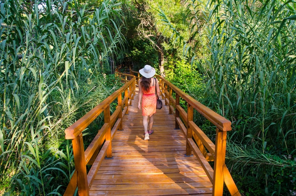 Taking a trail through the Krka National Park near Split.