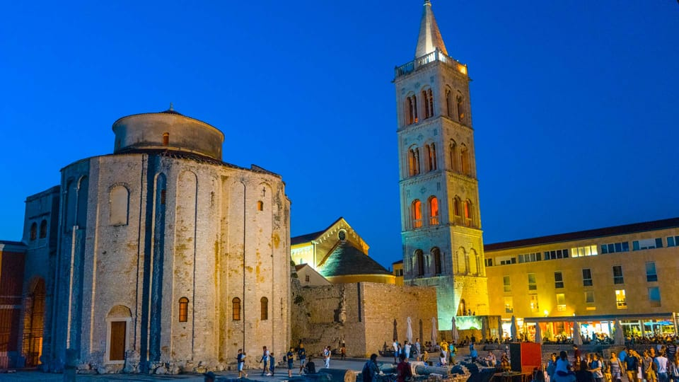 View of the Church of Saint Donatus & its Bell Tower, Zadar.