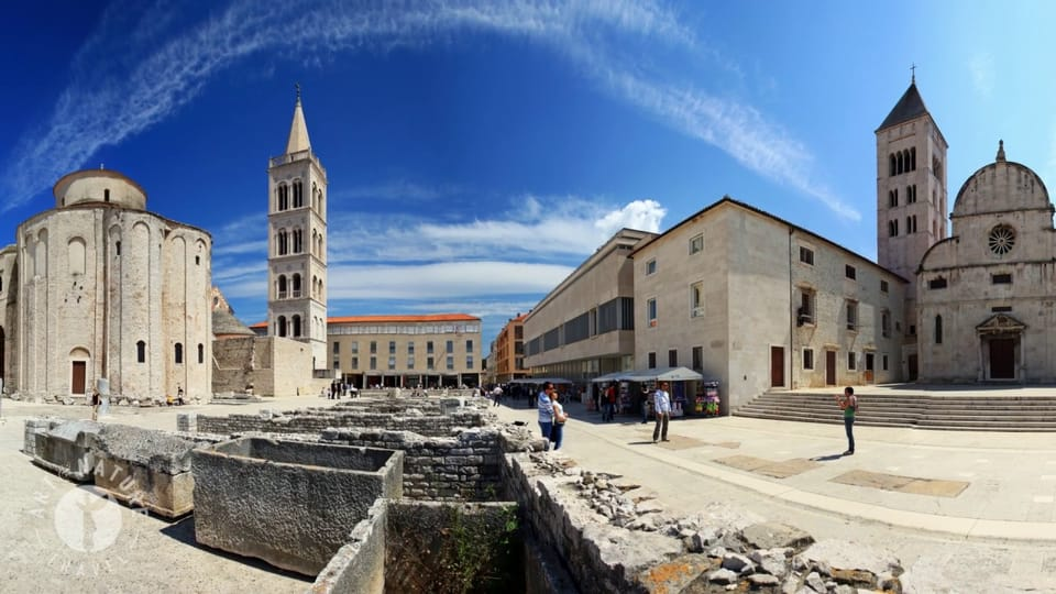 Impression of Zadar's monumental city center.