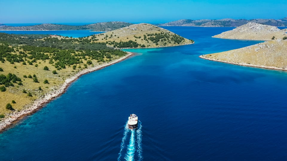 The boat leaves Zadar for a 10 hour trip through the Adriatic.