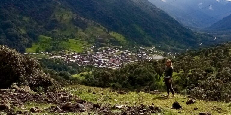 My daughter Lisa, high above the hidden Andean village of Oyacachi, Ecuador.