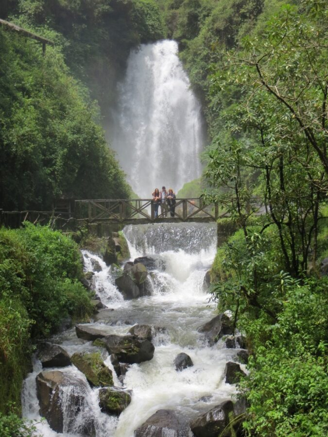 A visit to the Peguche Waterfall, near Cotacachi. 