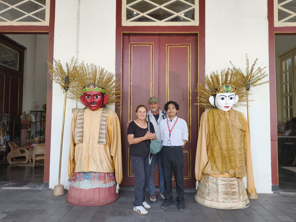 Our visit to Jakarta's History Museum. Here photographed with our museum guide.