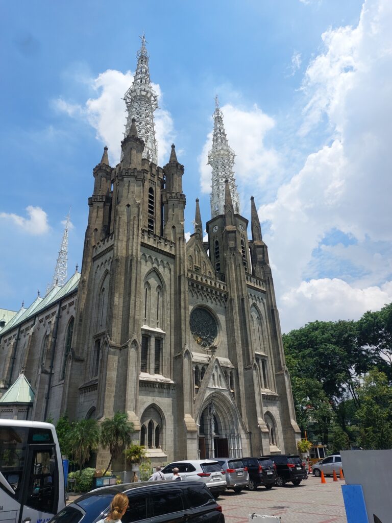 The catholic church or cathedral of Jakarta.