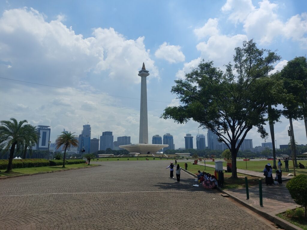 Overview of the Merdeka Square, Central Jakarta.