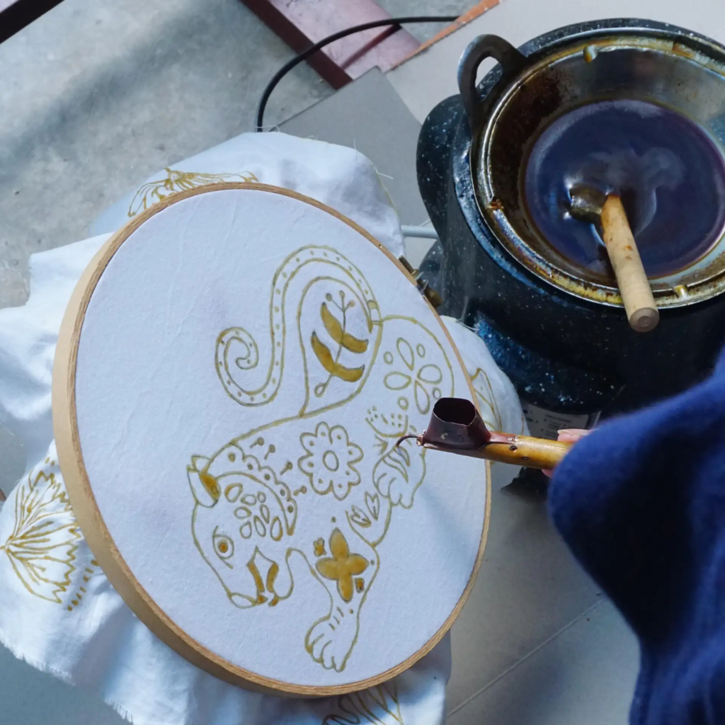 batik work in progess Yogyakarta