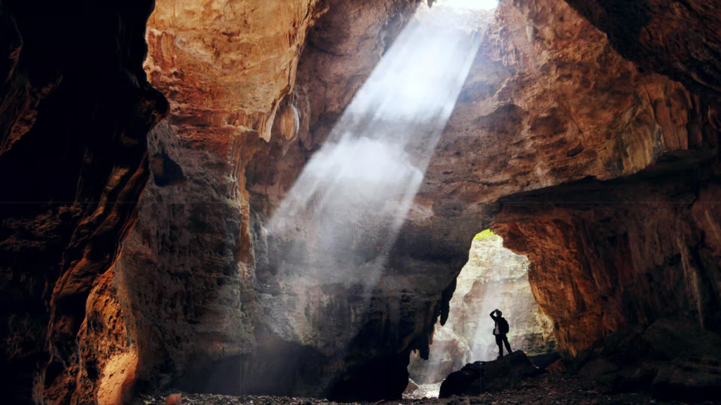 Visit to the Jomblang cave near Yogyakarta.